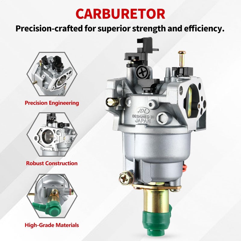 YDO Carburetor for Harbor Freight Predator Champion 420CC 13HP 14HP 15HP 16HP Generator 69671 68530 68525 69672 69674 68529 68526 GX340 GX390 7000 8750 Watt Carb - Image 2
